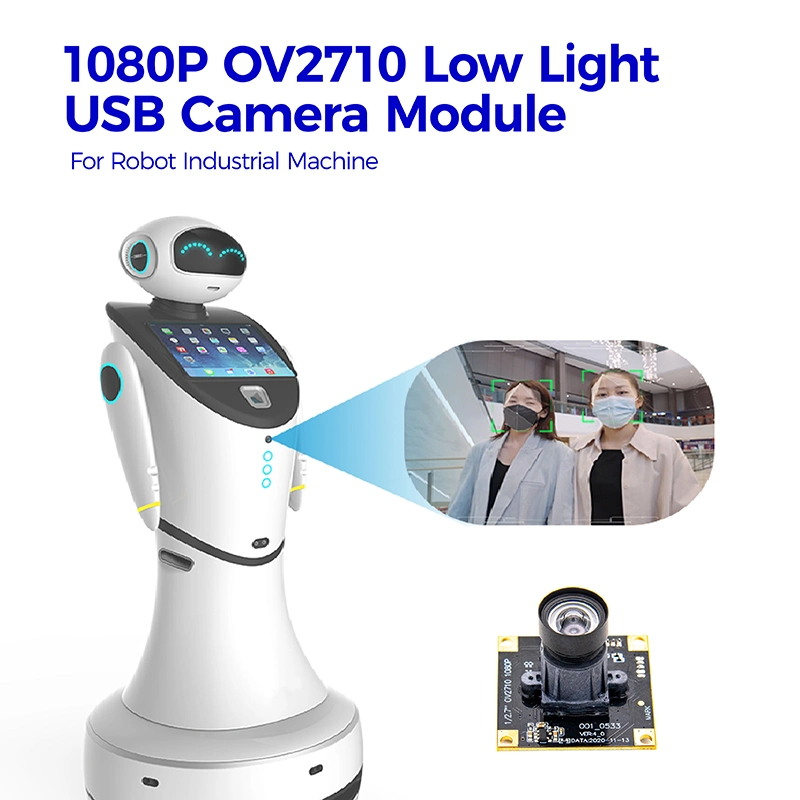 Customized High Performance CMOS Industrial Camera Ov2710 Low Light Mini Camera Module for Robot Vision