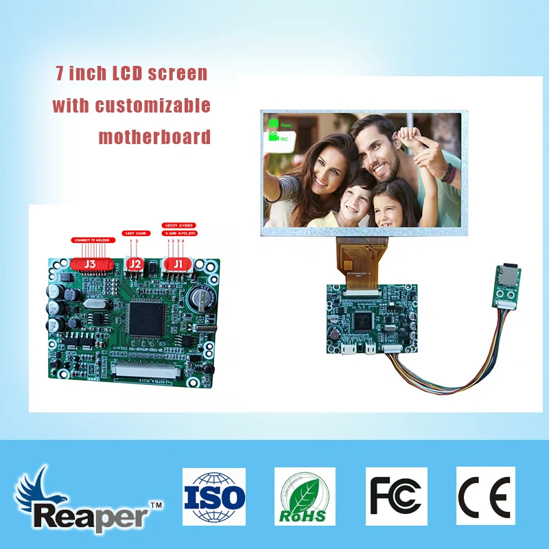 7"IPS TFT LCD Screen 1024*600 Lvds Interface TFT LCD Module Apply for Portable Device