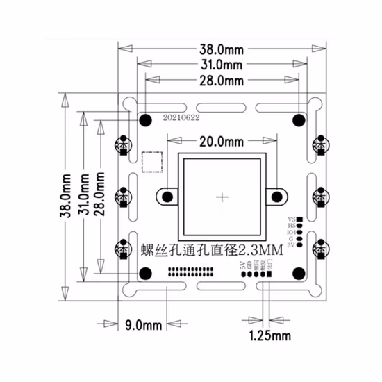 2MP Global Shutter USB3.0 Externes Trigger-Kameramodul mit geringer Verzögerung und hoher Geschwindigkeit für Bewegungserfassung